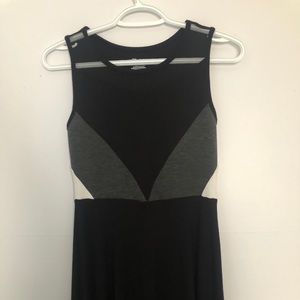 Black, white, grey kids dress